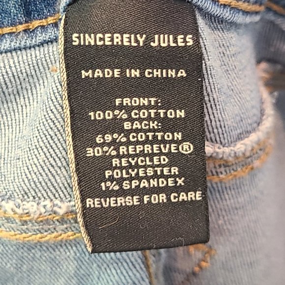 Sincerely Jules High Rise Kick Straight Jeans Womens 7  28 - Picture 6 of 7